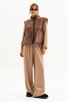 Брюки, джемпер, жилет Luna 254 бежево-коричневый - фото 2