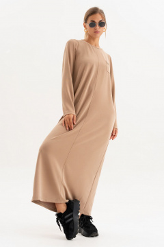 Платье Luna 256 бежевый - фото 2