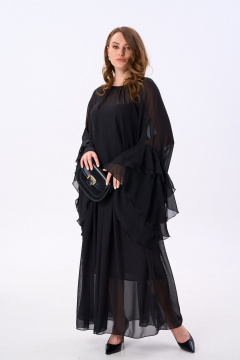 Блуза, комбинация, юбка NikVa 1001-2 чёрный - фото 4