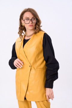 Брюки, жилет NikVa 732-2 горчица - фото 2