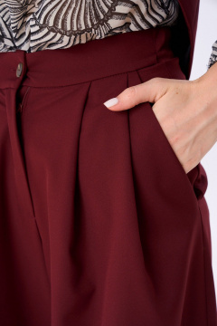 Брюки, жакет NikVa 996-2 бургунди - фото 3