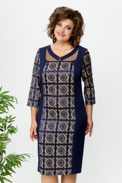 Платье Moda Versal П1549 т.синий - фото 3