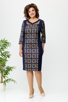 Платье Moda Versal П1549 т.синий - фото 1