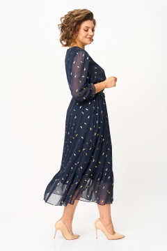 Платье Moda Versal П2483 синий - фото 5