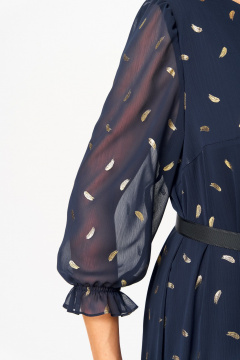 Платье Moda Versal П2483 синий - фото 3