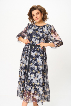 Платье Moda Versal П2483 т.синий - фото 2