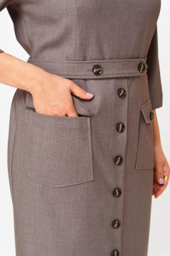 Платье Moda Versal П2559 коричневый - фото 3