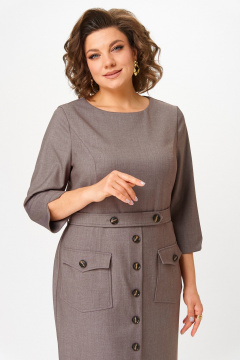 Платье Moda Versal П2559 коричневый - фото 2