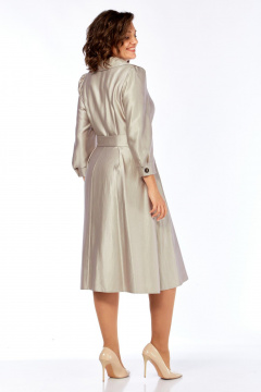 Платье Moda Versal П2564 бежевый - фото 5