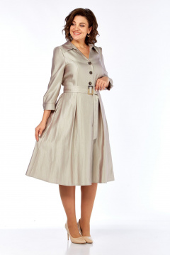 Платье Moda Versal П2564 бежевый - фото 2