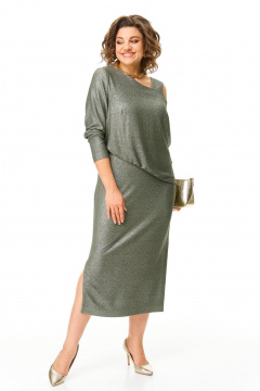Платье Karina deLux M-1293 олива - фото 1