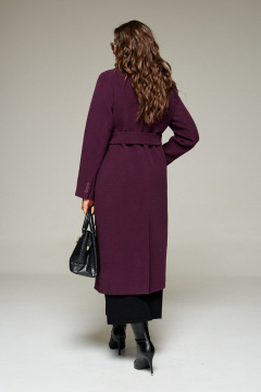 Пальто Beautiful&Free 7029 сливовый - фото 5