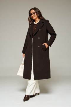 Пальто Beautiful&Free 7029 шоколад - фото 2