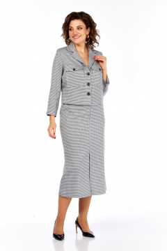 Жакет, юбка Милора-стиль 1382 гусь-лапка - фото 2