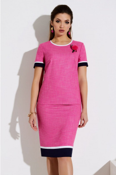 Lissana 4041 розовый+белый