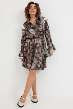 Платье BegiModa 1060 шоколад - фото 1