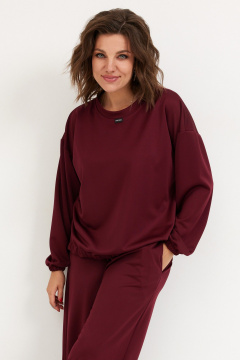 Брюки, свитшот BegiModa 3099 вишня - фото 2