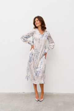 Платье Morozov Amavie 1.2133_А2 бежево-голубой - фото 3