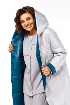 Куртка Диомант 1928 бирюза-белый - фото 5