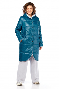 Куртка Диомант 1928 бирюза-белый - фото 1