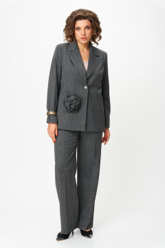 Брюки, жакет Vilena 1019 серый - фото 4