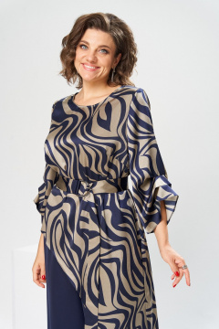 Брюки, туника Romanovich Style 2-2750 дизайн/синий - фото 5