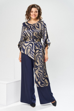 Брюки, туника Romanovich Style 2-2750 дизайн/синий - фото 2