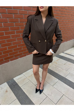 Жакет THE.WOMAN 0351 шоколадный - фото 2