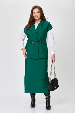 Жилет, юбка Anastasia 1171.1 зеленый - фото 2
