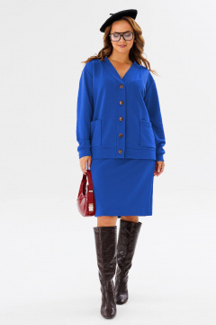 Кардиган, юбка Anastasia 1195.1 василек - фото 2