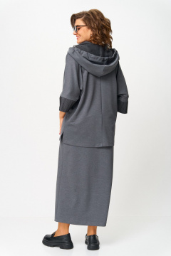 Худи, юбка Michel chic 1438 темно-серый - фото 5