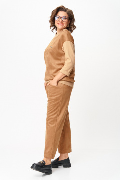Брюки, джемпер Michel chic 1432 светло-коричневый - фото 3