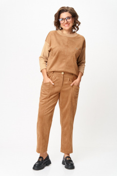 Брюки, джемпер Michel chic 1432 светло-коричневый - фото 2