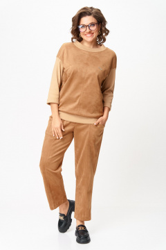 Брюки, джемпер Michel chic 1432 светло-коричневый - фото 1