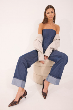 Брюки N.O.W. 1607 синий - фото 5