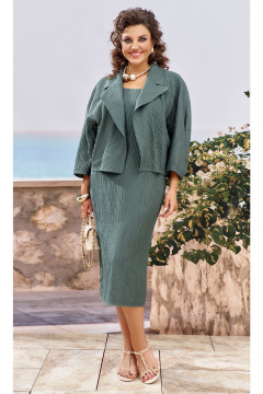 Жакет, платье Vittoria Queen 25503/1 хаки - фото 1