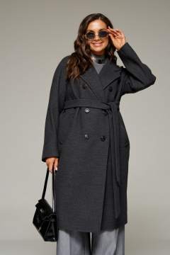 Пальто Beautiful&Free 7031 графит - фото 3