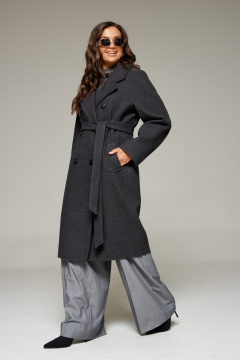 Пальто Beautiful&Free 7031 графит - фото 2