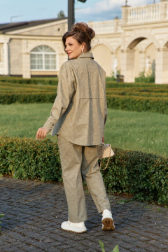 Блуза, брюки Vittoria Queen 26113 хаки - фото 2