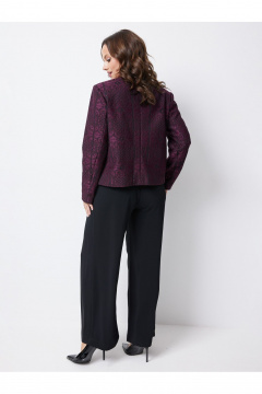 Жакет Condra 15101 баклажановый_черный - фото 3