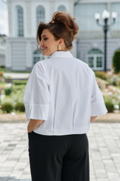 Блуза Vittoria Queen 26743 белый - фото 3