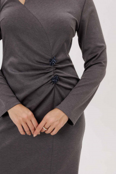 Платье Mislana 1231 серый - фото 3