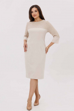 Платье Mislana 1244 ваниль - фото 1