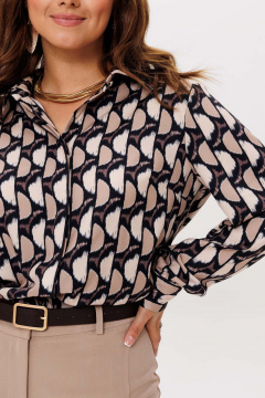 Блуза Mislana 1257 бежевый - фото 3