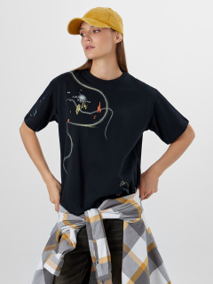 Футболка Mark Formelle 112678/25-38245П-0 черный_печать17_3_сл_на_пол_3_сл_на_ПР_рукаве_Д - фото 5