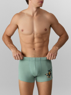 Трусы Mark Formelle 411230/25-4986П-5 зеленый_лед_печать_3_сл_на_ЛВ_пер_дет - фото 1