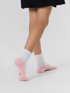 Носки Mark Formelle 444A-3078/B5-253444A белый_розовый_св.эвкалипт_св.лаванда_рис.3078 - фото 1