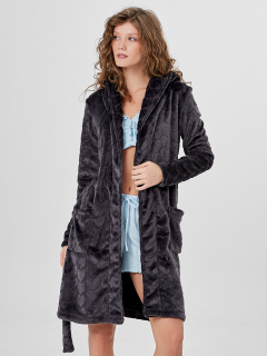 Халат Mark Formelle 552278/25-36110ПП-15 серые_сердечки - фото 4