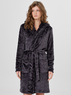 Халат Mark Formelle 552278/25-36110ПП-15 серые_сердечки - фото 1