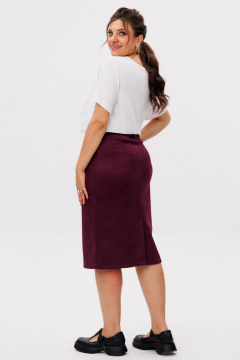 Юбка Anelli 1684 томный_каберне - фото 3